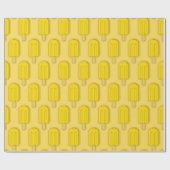 Lemon Ice Cream Stick Geschenkpapier (Flach)