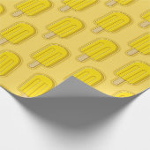 Lemon Ice Cream Stick Geschenkpapier (Ecke)