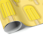 Lemon Ice Cream Stick Geschenkpapier (Rolleneckpunkt)