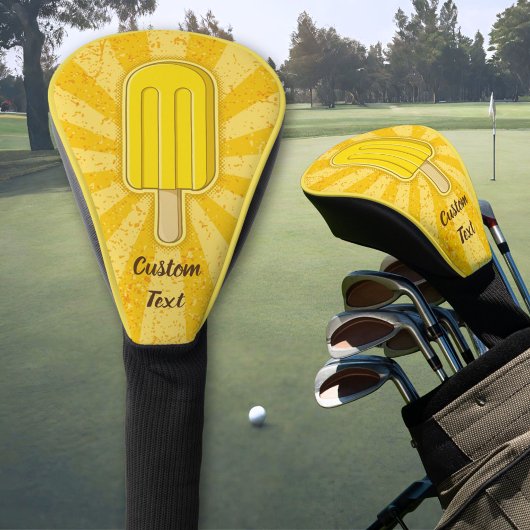 Lemon Ice Cream Stick Golf Headcover