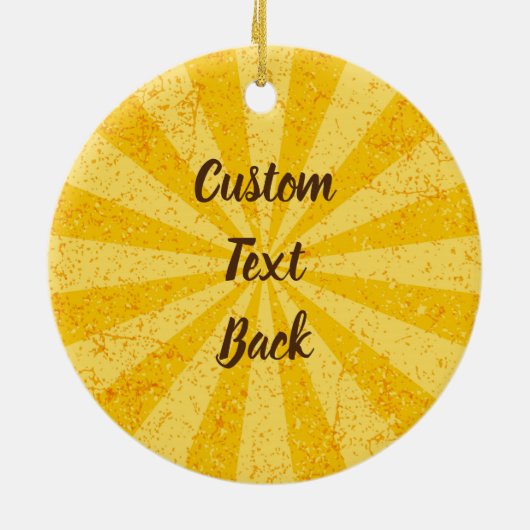 Lemon Ice Cream Stick Keramik Ornament (Hinten)