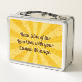 Lemon Ice Cream Stick Metal Lunch Box (Rückseite)