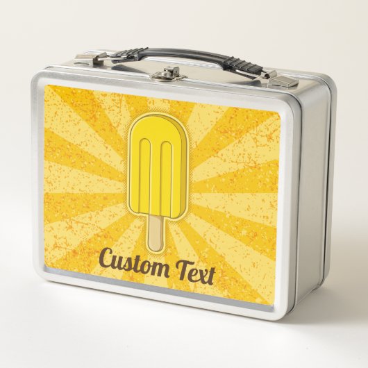 Lemon Ice Cream Stick Metal Lunch Box (Vorderseite)