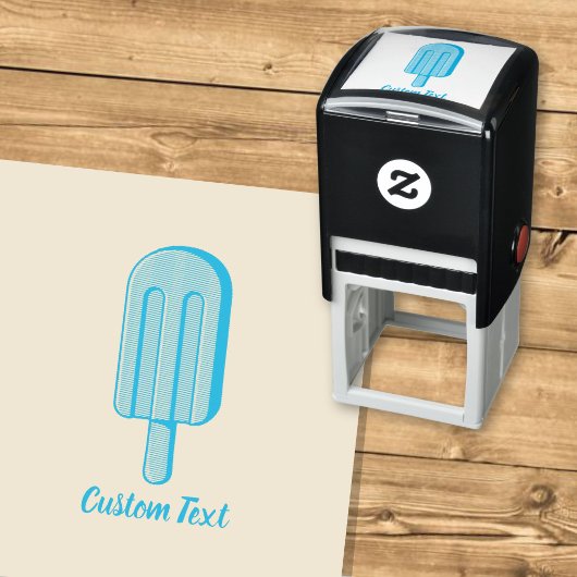 Lemon Ice Cream Stick Permastempel