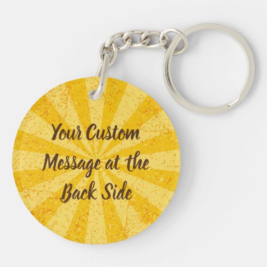 Lemon Ice Cream Stick Schlüsselanhänger (Rückseite)