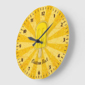 Lemon Ice Creme Stick Clock Große Wanduhr (Winkel)