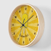 Lemon Ice Creme Stick Clock Uhr (Winkel)