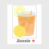 Lemon Iced Tea Aufkleber (Blatt)