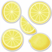 Lemon Icon Set Stickers Aufkleber (Vorderseite)