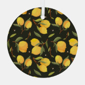 Lemon Illustration: Handgemalt Nahtloses Muster. Ornament Aus Glas (Rückseite)