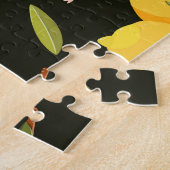 Lemon Illustration: Handgemalt Nahtloses Muster. Puzzle (Seite)