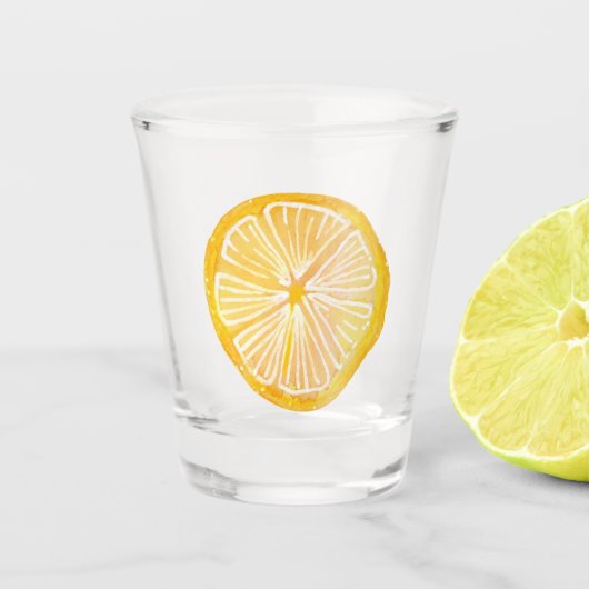 Lemon Illustriert Schnapsglas (Vorderseite)