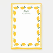 Lemon INDIVIDUELLE NAME Niedlich TO-DO Lebensmitte Post-it Klebezettel (Vorderseite)