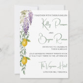 Lemon Inspiriert Einladung (Vorderseite)