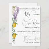 Lemon Inspiriert Einladung (Vorne/Hinten)