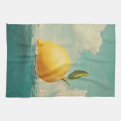 Lemon Island in Dreamy Waters Geschirrtuch (Horizontal)
