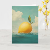 Lemon Island in Dreamy Waters Karte (Gelbe Blume)