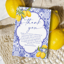 Lemon Italian Main Squeeze Brautparty Dankeskarte