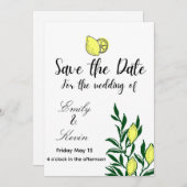 Lemon Italy wedding  Einladung (Vorne/Hinten)