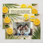 Lemon Joy Sukkot Greeting Card Einladung (Vorne/Hinten)