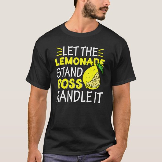 Lemon Juice Boss Ließ den Lemonade Stand Boss Hand T-Shirt (Vorderseite)