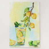 Lemon Juice Cool Drink Lemonade Jigsaw Puzzle (Vertikal)