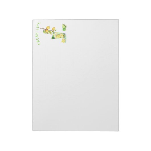 Lemon Juice Cool Drink Lemonade Notepad Notizblock (Rotiert)