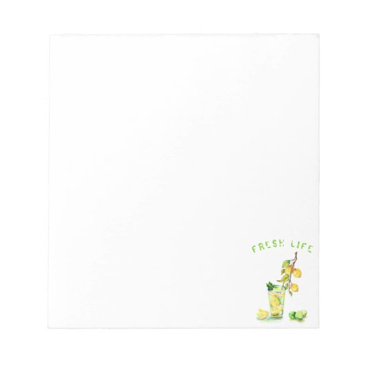 Lemon Juice Cool Drink Lemonade Notepad Notizblock (Vorderseite)