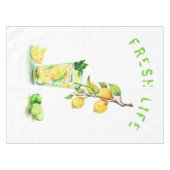 Lemon Juice Cool Drink Lemonade Tablecloth Geschen Tischdecke (Vorderseite (Horizontal))
