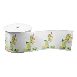 Lemon Juice Cool Drink Lemons Gift Ribbon Satinband