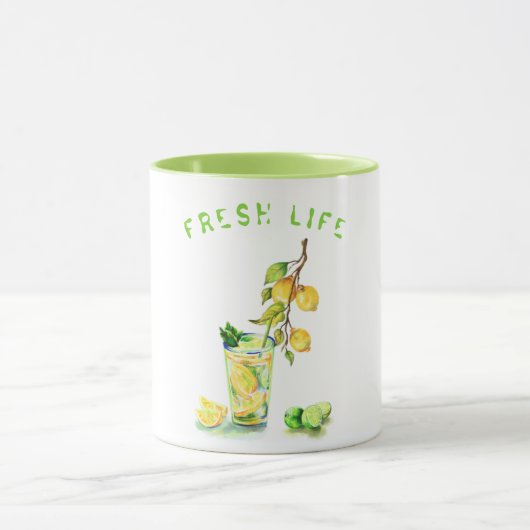 Lemon Juice Cool Drink Limonade Tasse Custom Text (Zentrum)
