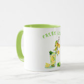 Lemon Juice Cool Drink Limonade Tasse Custom Text (Vorderseite Links)