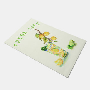 Lemon Juice Cool Drink Party Doormat - Benutzerdef Fußmatte