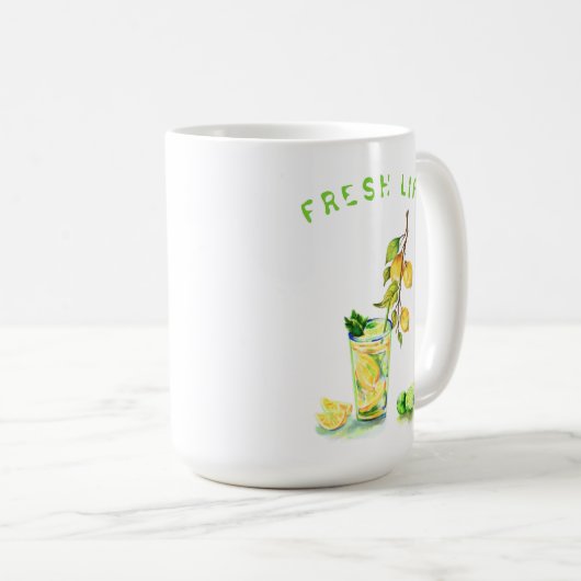 Lemon Juice Drink Lemons Tasse (VorderseiteRechts)