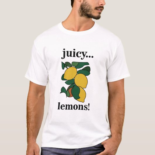 Lemon Juicy Fruit Summer Party T-Shirt (Vorderseite)