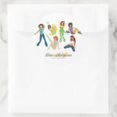 Lemon Juicy Gals Runder Aufkleber (Tasche)