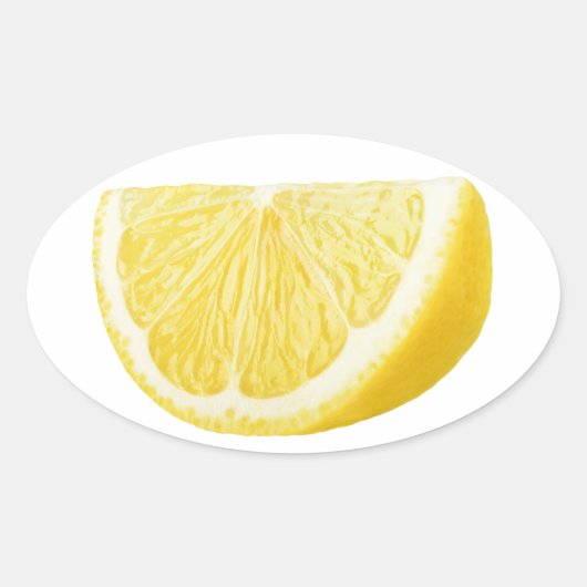 Lemon Keil Ovaler Aufkleber (Vorderseite)