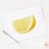 Lemon Keil Ovaler Aufkleber (Umschlag)