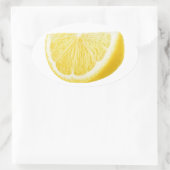 Lemon Keil Ovaler Aufkleber (Tasche)