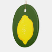 Lemon Keramik Ornament (Links)