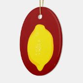 Lemon Keramik Ornament (Links)