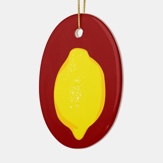 Lemon Keramik Ornament (Links)