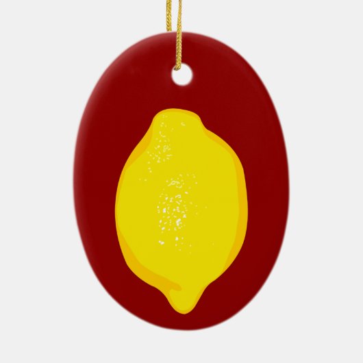 Lemon Keramik Ornament (Hinten)