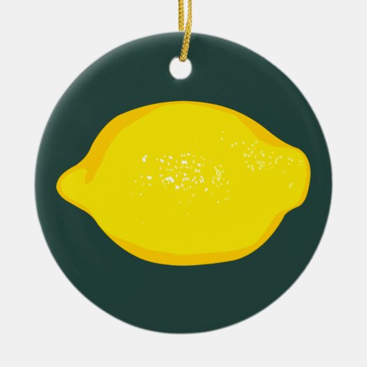 Lemon Keramik Ornament (Vorne)
