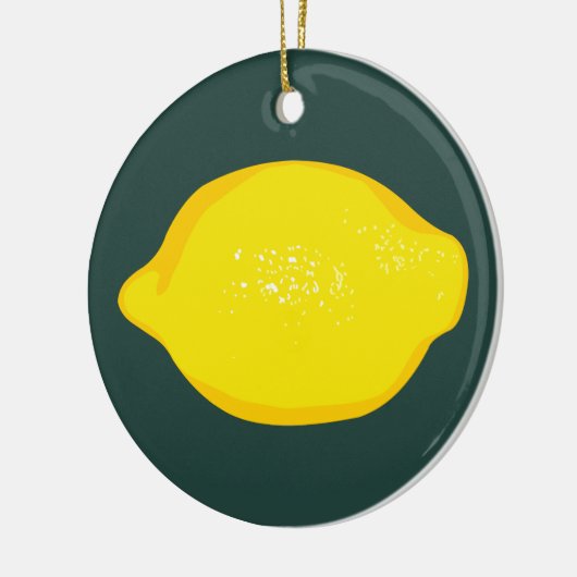 Lemon Keramik Ornament (Links)