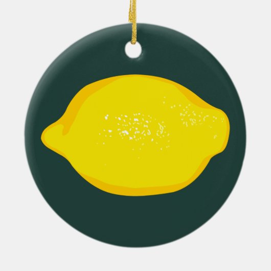 Lemon Keramik Ornament (Hinten)