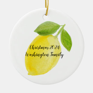 Lemon Keramik Personalisiertes Jahr Weihnachtsschm Keramik Ornament