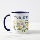 Lemon Kindness Quote Tasse (Links)