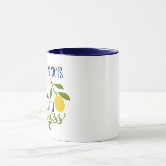 Lemon Kindness Quote Tasse (Zentrum)