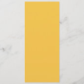 Lemon Kissed Wedding Flat Menu Menükarte (Rückseite)